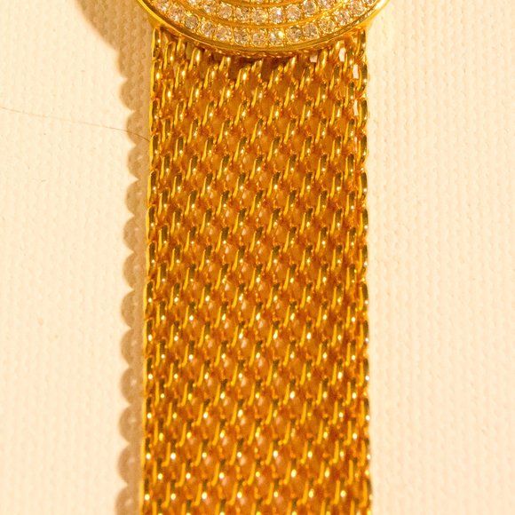 Colleen Lopez Ladies Gold and Crystal Dress Watch - Picture 5 of 11